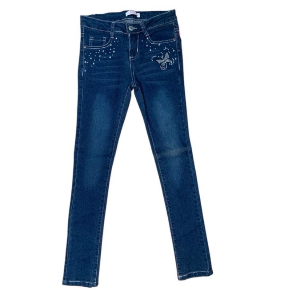 Sz 8 Blue Embellished Women's Jeans